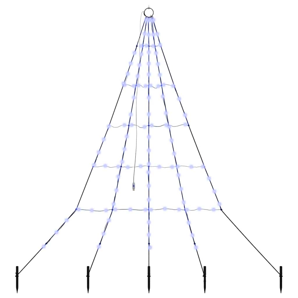 vidaXL LED Χριστουγεννιάτικο Δέντρο με 112 LED Μπλε 511 εκ Μέταλλο