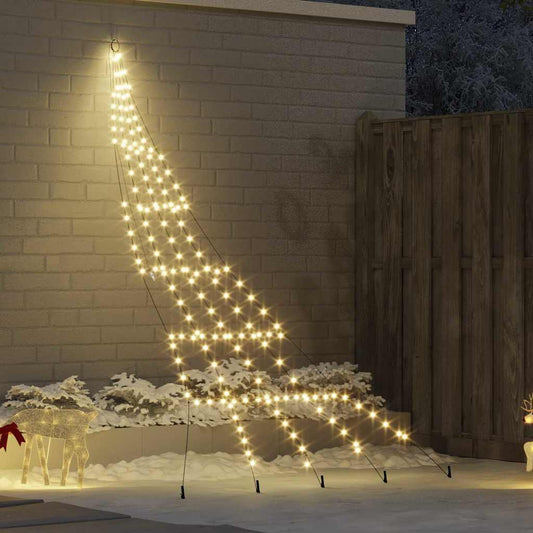 vidaXL LED Χριστουγεννιάτικο Δέντρο Θερμό λευκό 511 εκ Μέταλλο
