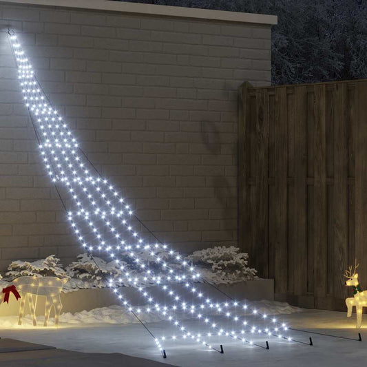 vidaXL LED Χριστουγεννιάτικο Δέντρο Ψυχρό λευκό 511 εκ Μέταλλο
