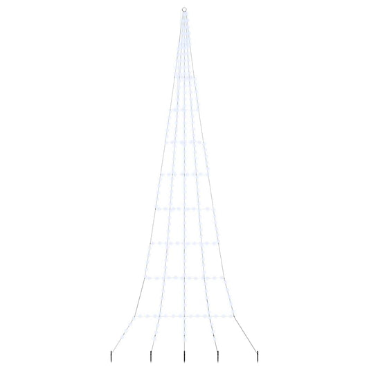 vidaXL LED Χριστουγεννιάτικο Δέντρο Ψυχρό λευκό 511 εκ Μέταλλο
