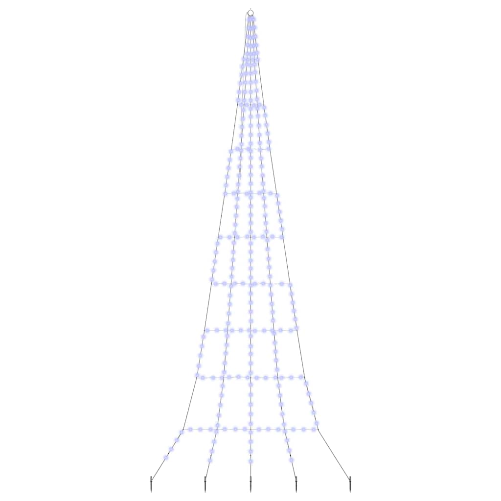 vidaXL LED Χριστουγεννιάτικο Δέντρο με 276 LED Μπλε 511 εκ Μέταλλο