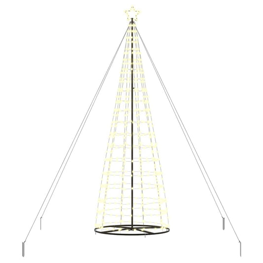 vidaXL LED Χριστουγεννιάτικο Δέντρο με βάση Θερμό λευκό 400 cm Σίδερο