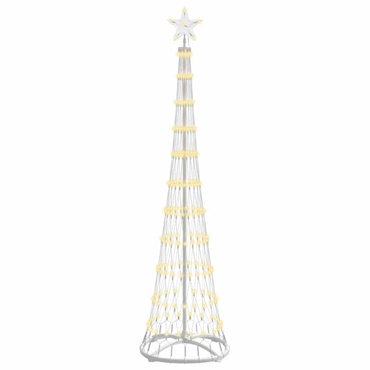 vidaXL LED Χριστουγεννιάτικο Δέντρο Θερμό λευκό 51 x 51 x 190 εκ