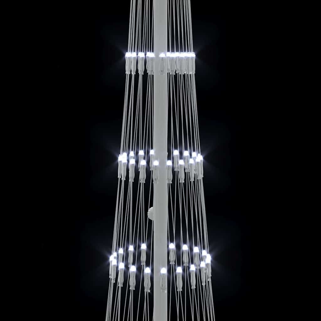 vidaXL LED Χριστουγεννιάτικο Δέντρο Ψυχρό λευκό 138.5 x 138.5 x 399 εκ