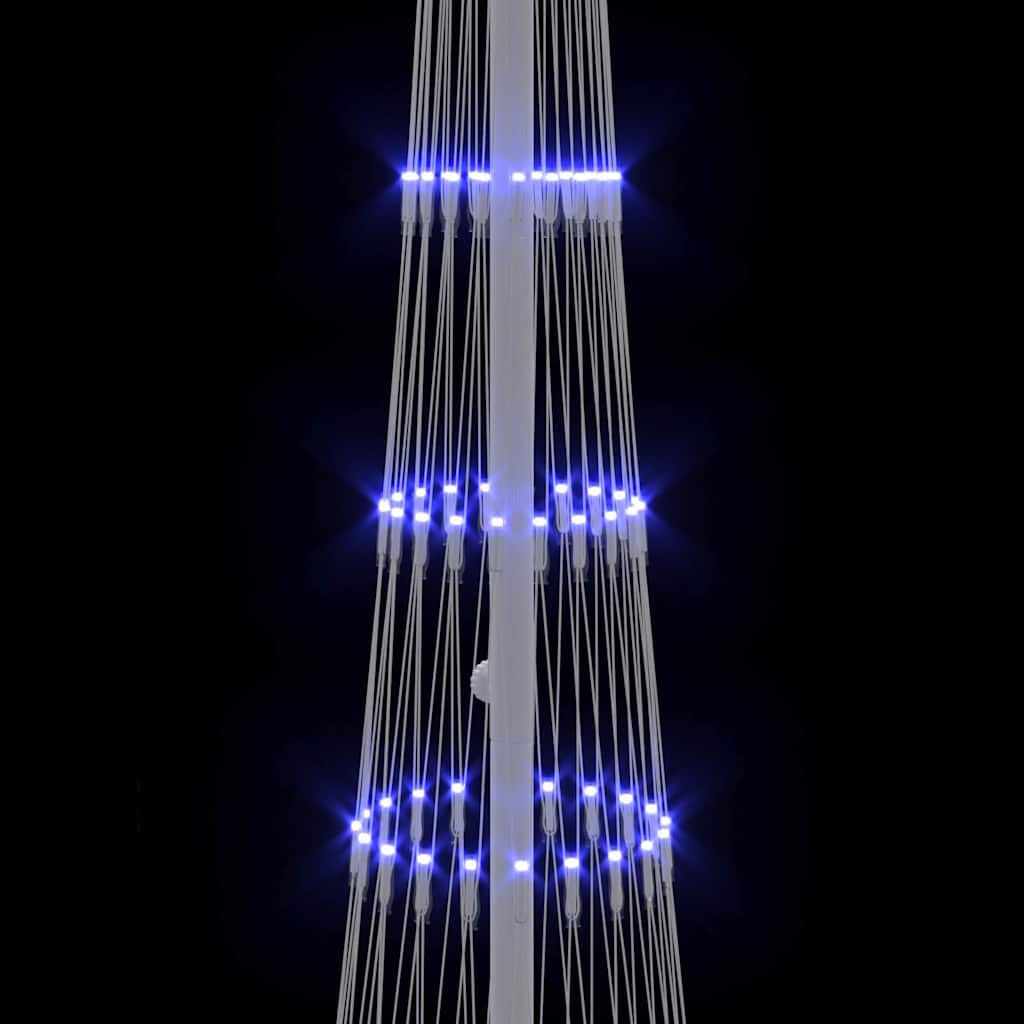 vidaXL LED Χριστουγεννιάτικο Δέντρο Μπλε 138.5 x 138.5 x 399 εκ