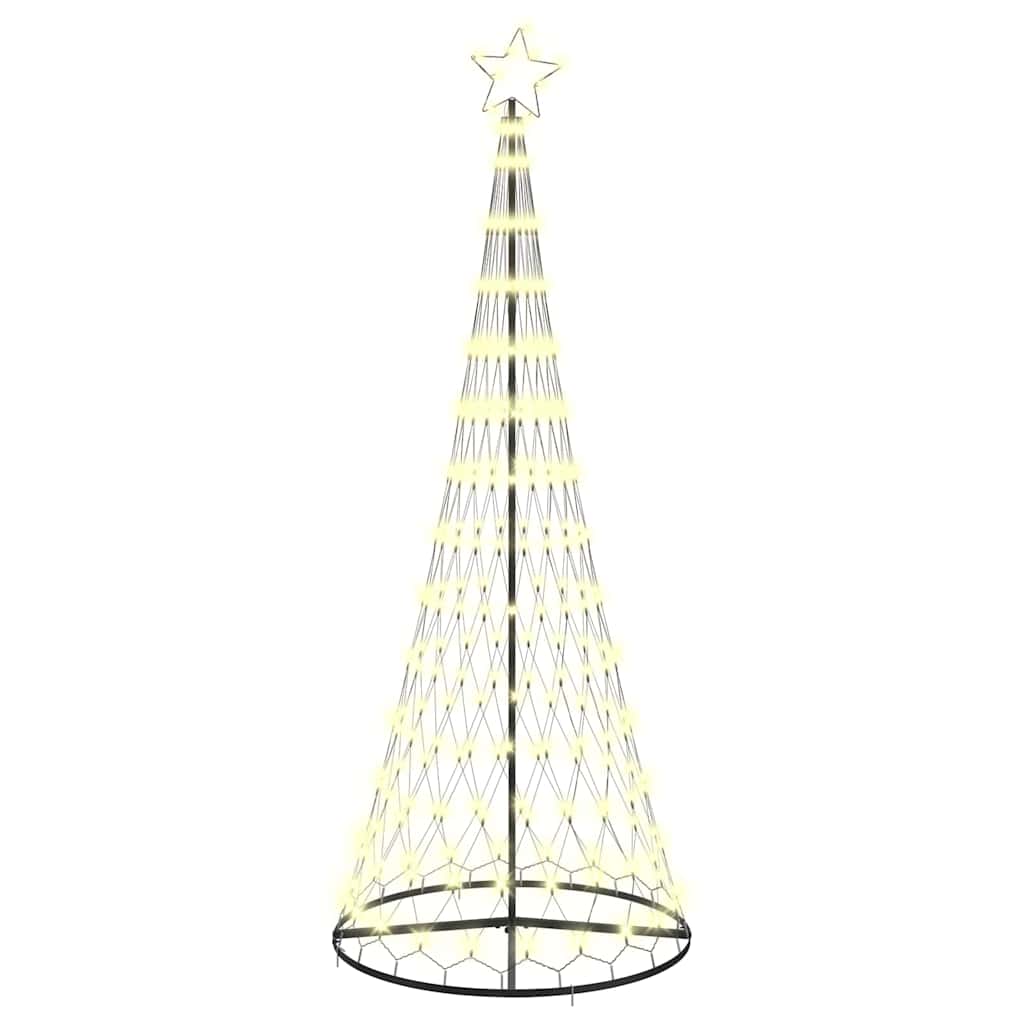 vidaXL LED Χριστουγεννιάτικο Δέντρο με βάση Θερμό λευκό 250 cm Μέταλλο