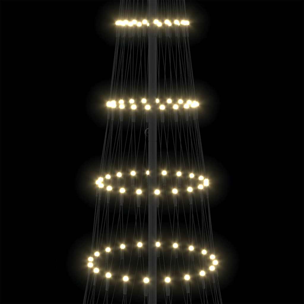 vidaXL LED Χριστουγεννιάτικο Δέντρο με 350 LED με βάση Θερμό λευκό