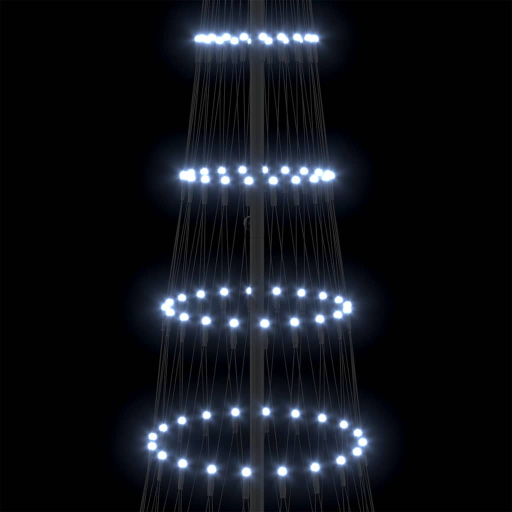 vidaXL LED Χριστουγεννιάτικο Δέντρο Ψυχρό λευκό 138.5 x 138.5 x 399 εκ