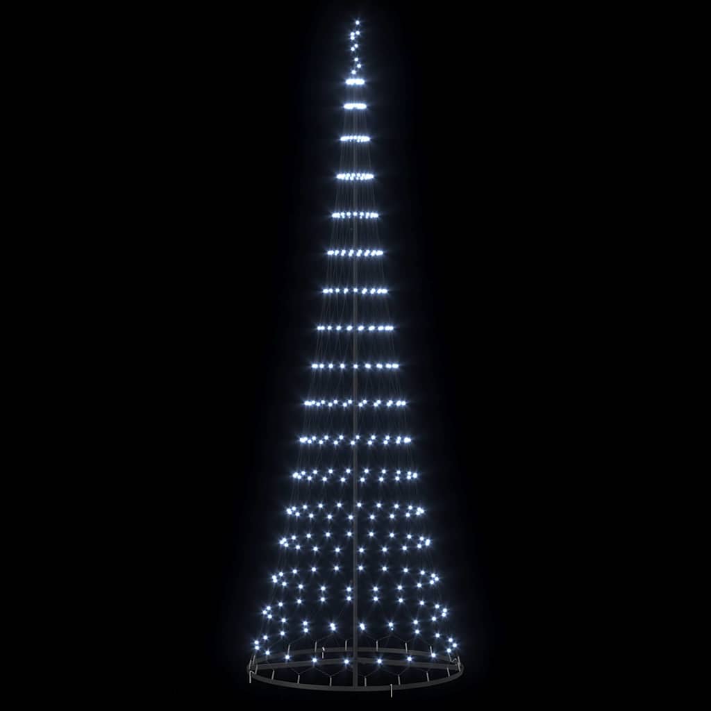 vidaXL LED Χριστουγεννιάτικο Δέντρο Ψυχρό λευκό 138.5 x 138.5 x 399 εκ