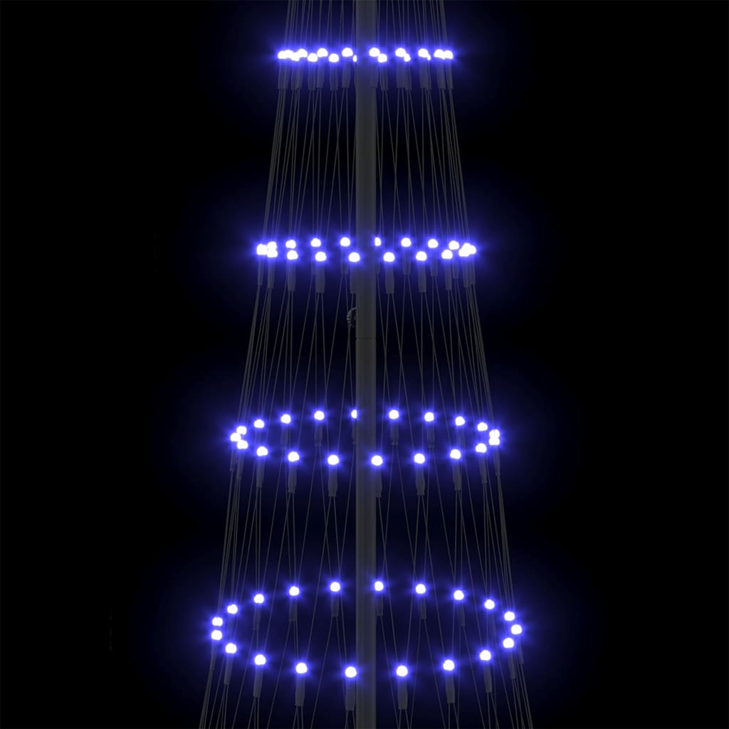 vidaXL LED Χριστουγεννιάτικο Δέντρο Μπλε 138.5 x 138.5 x 399 εκ