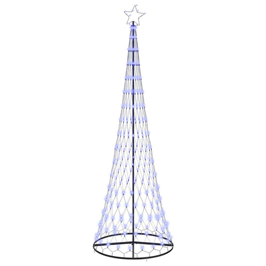 vidaXL LED Χριστουγεννιάτικο Δέντρο με 355 LED Μπλε 302,5 εκ. Μέταλλο