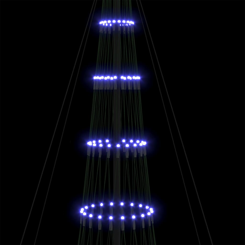 vidaXL LED Χριστουγεννιάτικο Δέντρο Μπλε 138.5 x 138.5 x 399 εκ