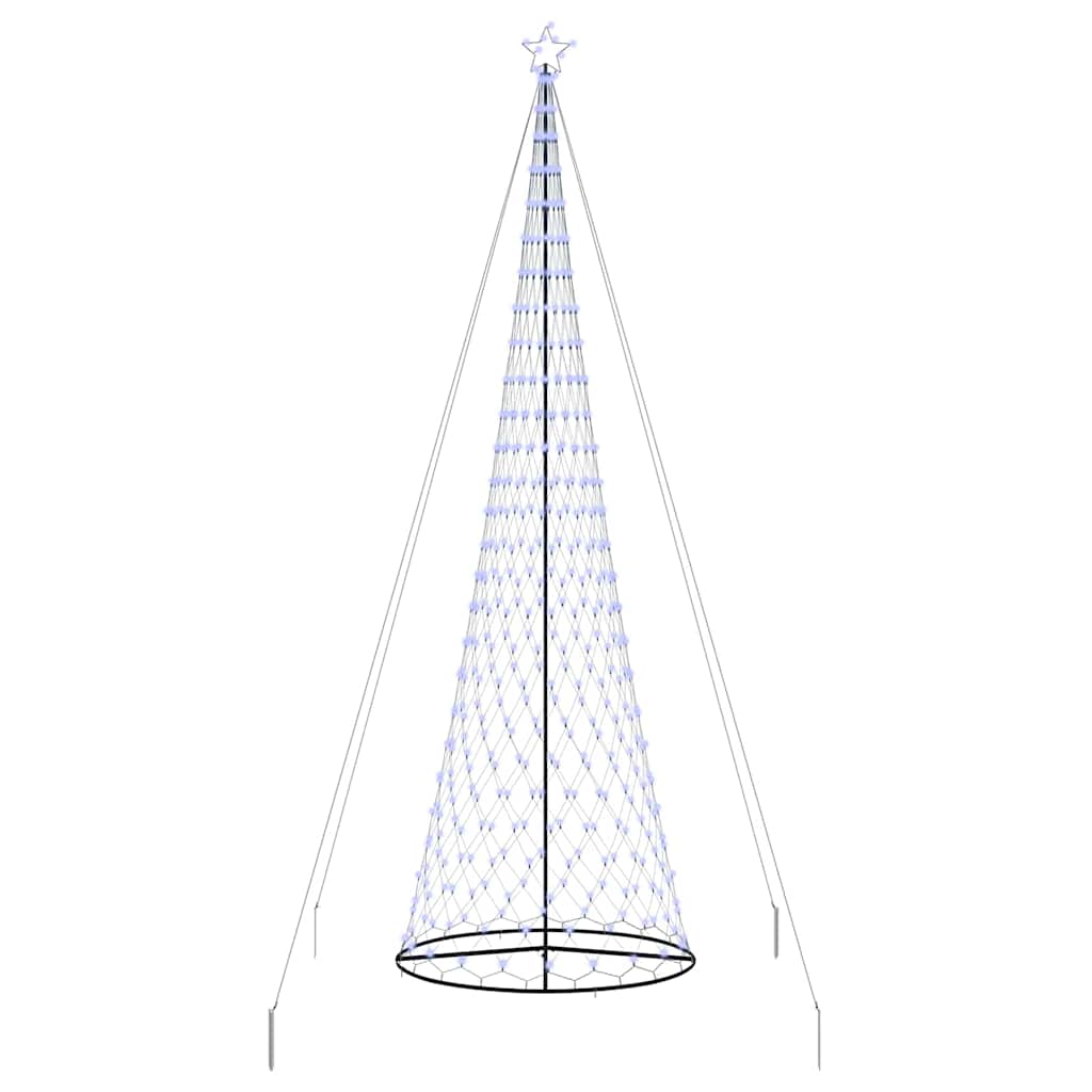 vidaXL LED Χριστουγεννιάτικο Δέντρο Μπλε 138.5 x 138.5 x 399 εκ