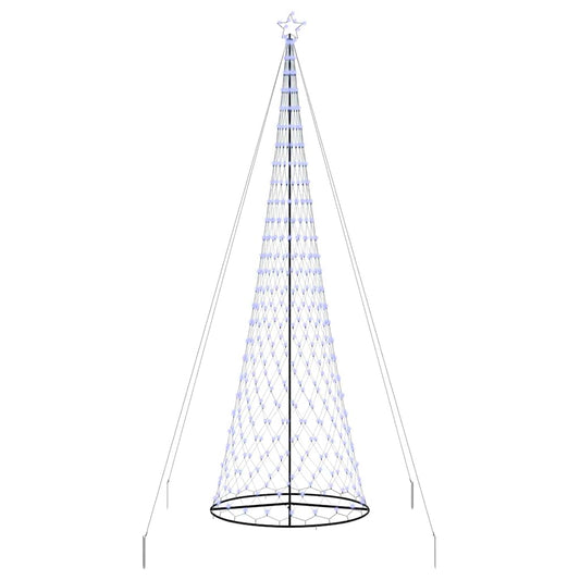 vidaXL LED Χριστουγεννιάτικο Δέντρο Μπλε 138.5 x 138.5 x 399 εκ