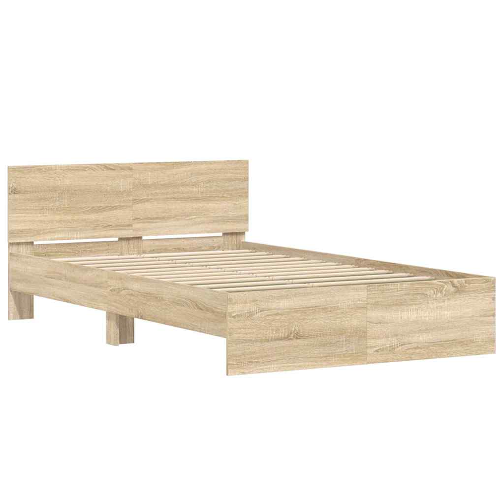 vidaXL Σκελετός Κρεβατιού Σονόμα 137 x 190 cm Επεξεργασμένο ξύλο