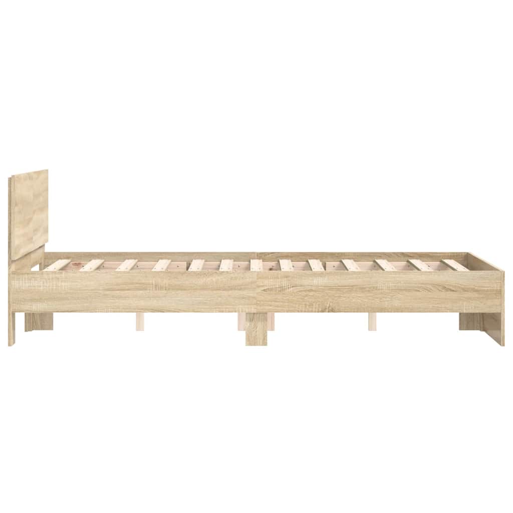 vidaXL Σκελετός Κρεβατιού Σονόμα 137 x 190 cm Επεξεργασμένο ξύλο