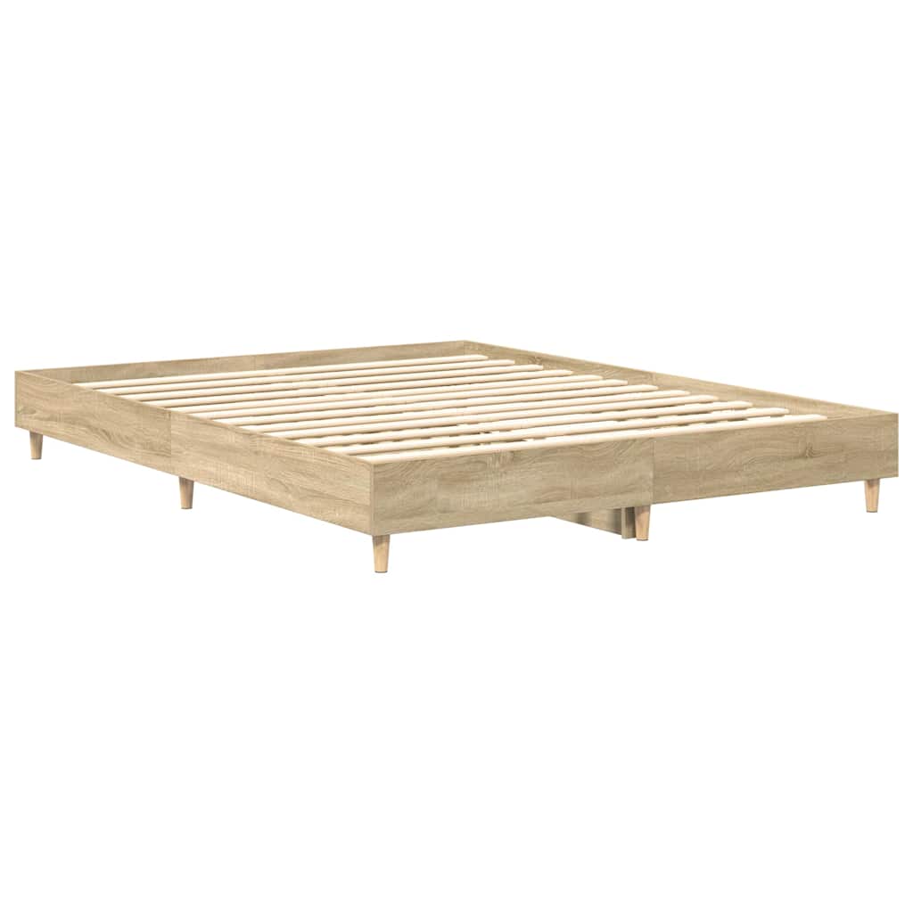 vidaXL Σκελετός Κρεβατιού 2 pcs Σονόμα 152 x 203 cm Επεξεργασμένο ξύλο