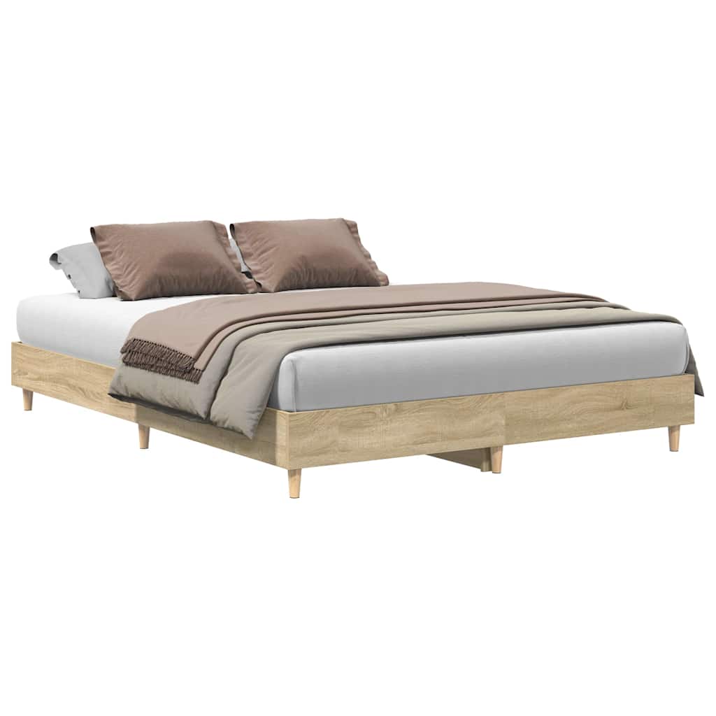 vidaXL Σκελετός Κρεβατιού 2 pcs Σονόμα 152 x 203 cm Επεξεργασμένο ξύλο