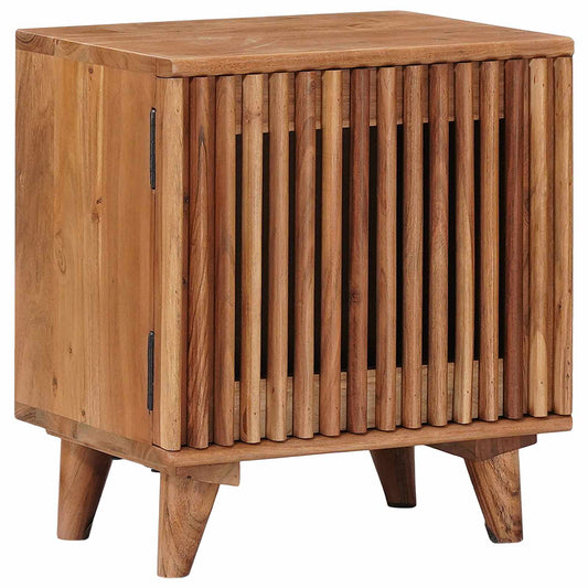 vidaXL Χειροποίητο Κομοδίνο Καφέ Τίκ 40 x 30 x 45 cm