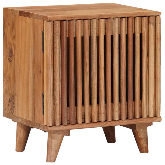 vidaXL Χειροποίητο Κομοδίνο Καφέ Τίκ 40 x 30 x 45 cm