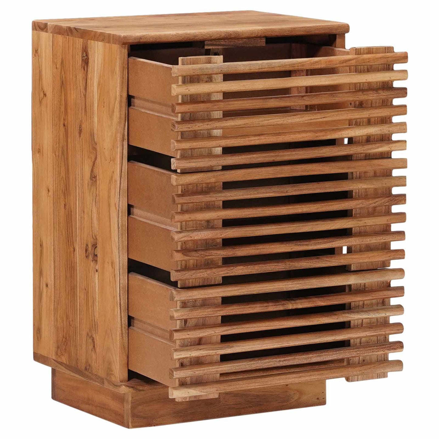 vidaXL Χειροποίητο Κομοδίνο Καφέ Τίκ 40 x 30 x 60 cm