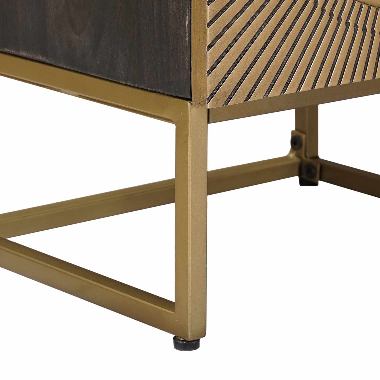 vidaXL Highboard Ορείχαλκος 35 x 30 x 120 cm