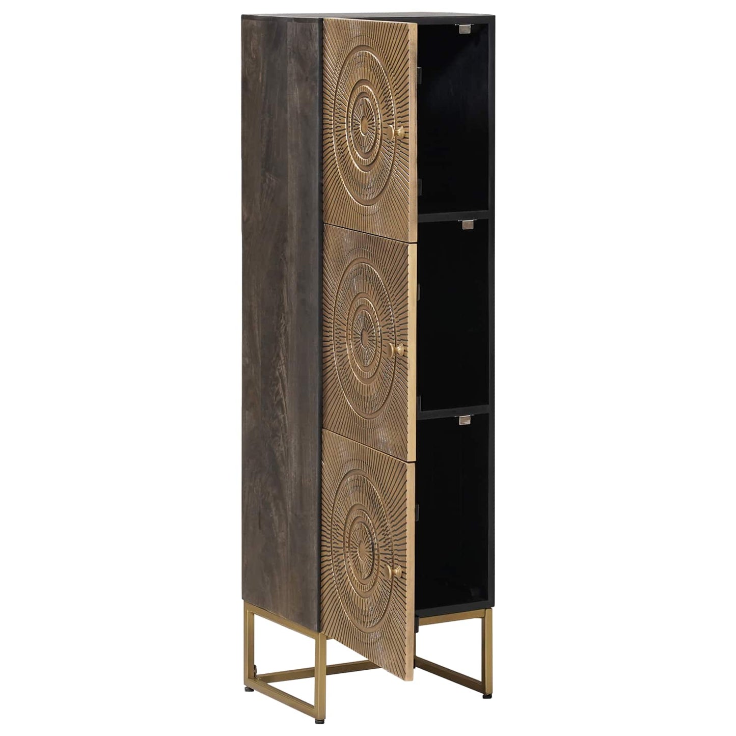 vidaXL Highboard Ορείχαλκος 35 x 30 x 120 cm