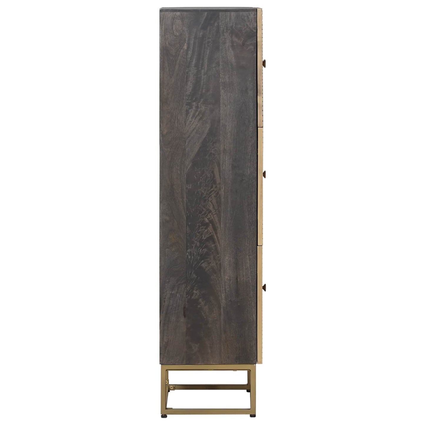 vidaXL Highboard Ορείχαλκος 35 x 30 x 120 cm