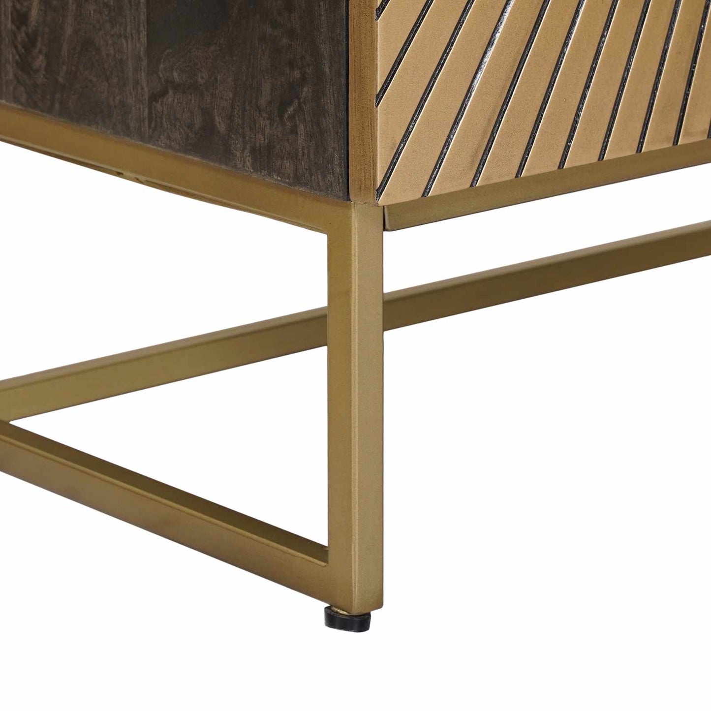 vidaXL Highboard Ορείχαλκος 53,5 x 30 x 95 εκ
