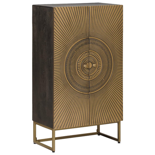 vidaXL Highboard Ορείχαλκος 53,5 x 30 x 95 εκ