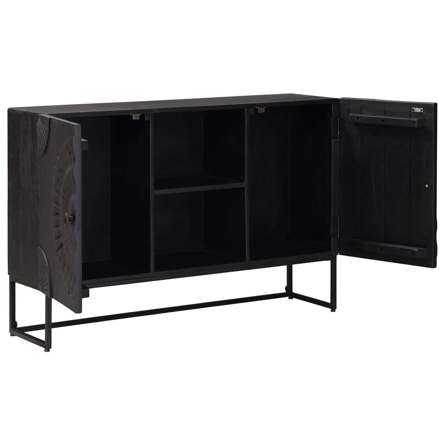 vidaXL Πλαϊνό γραφείο Μαύρο 105 x 30 x 68 εκ