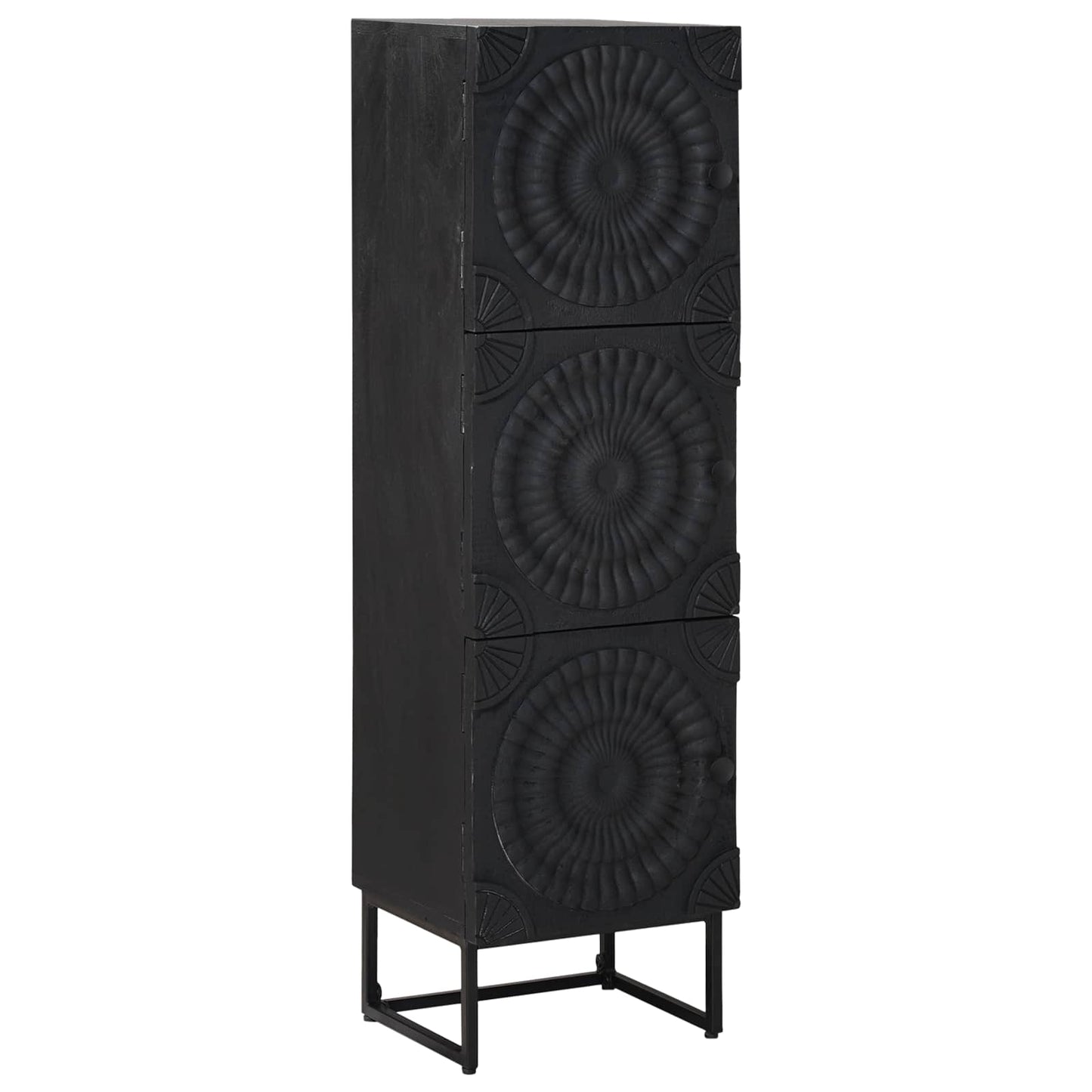 vidaXL Highboard Μαύρο 35 x 30 x 120 cm