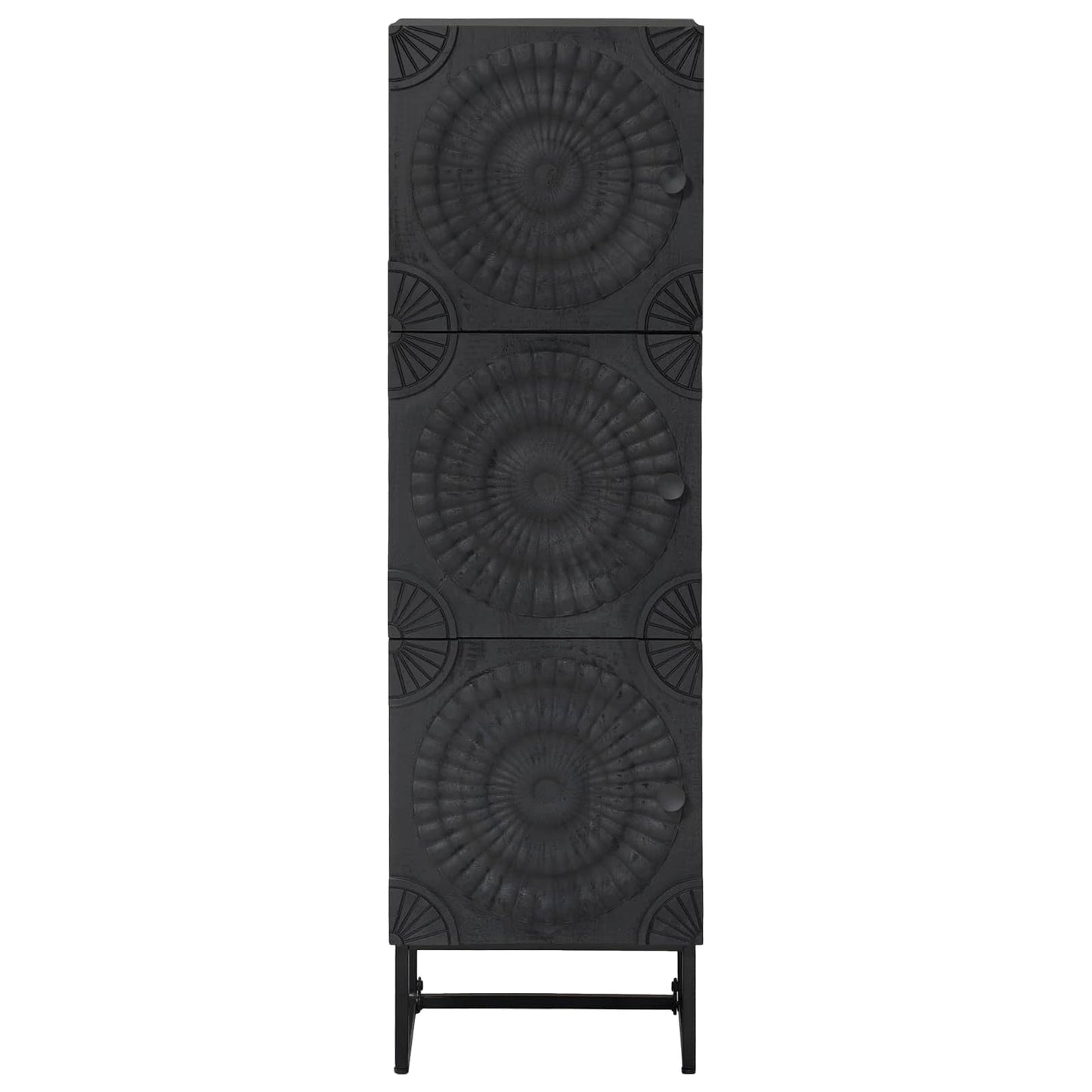 vidaXL Highboard Μαύρο 35 x 30 x 120 cm