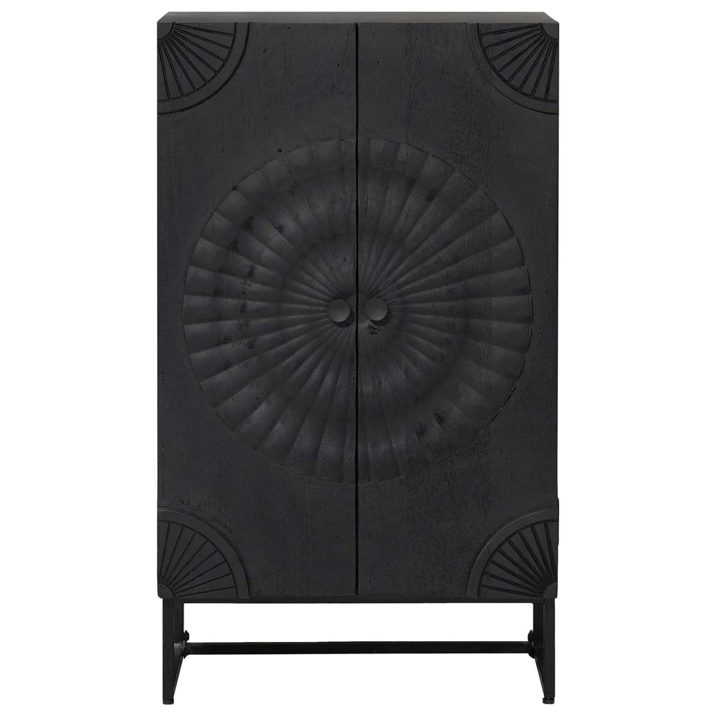 vidaXL Highboard Μαύρο 55 x 30 x 95 εκ