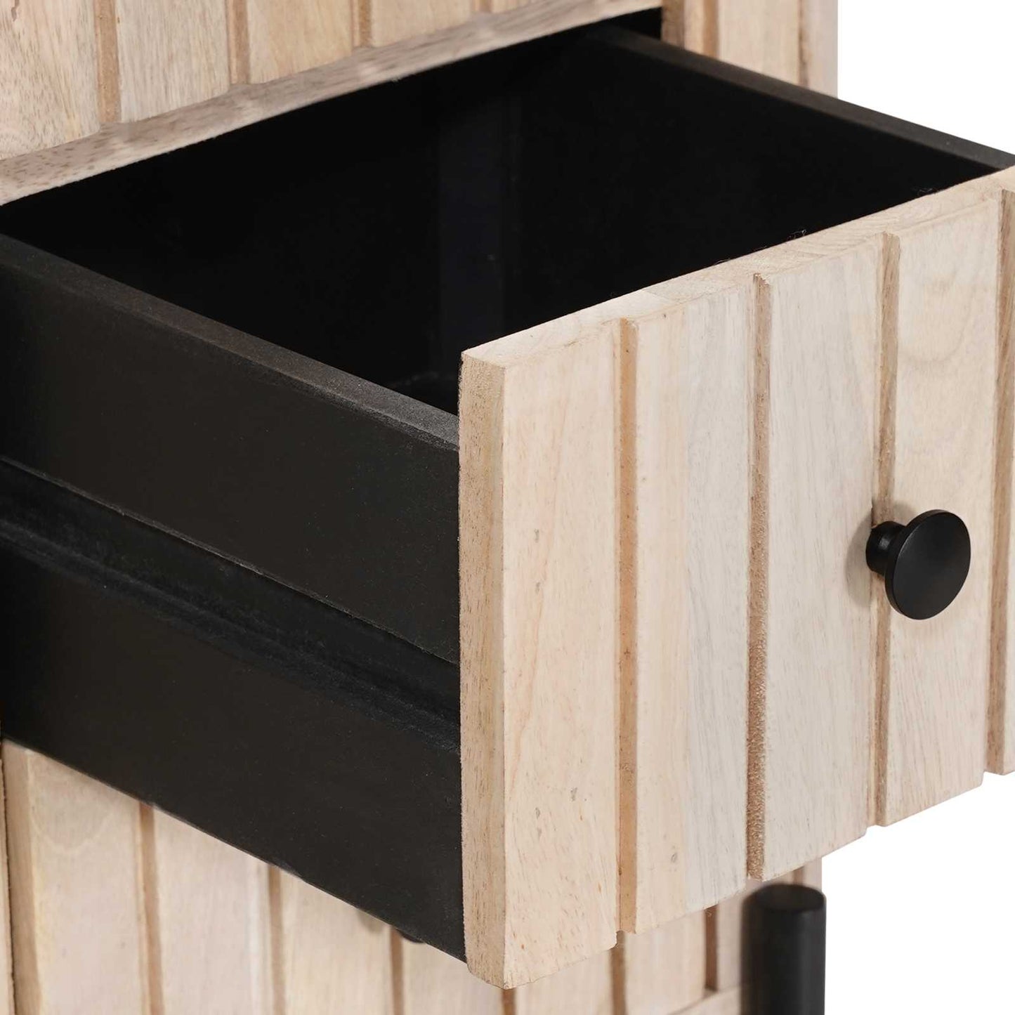 vidaXL Χειροποίητο Κομοδίνο Λευκό 40 x 30 x 60 cm Στερεό ξύλο μάνγκο