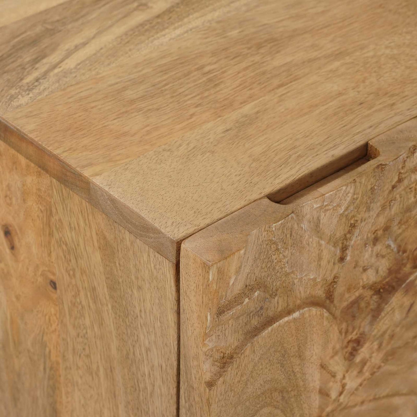 vidaXL Χειροποίητο Κομοδίνο Καφέ Τίκ 40 x 30 x 45 cm