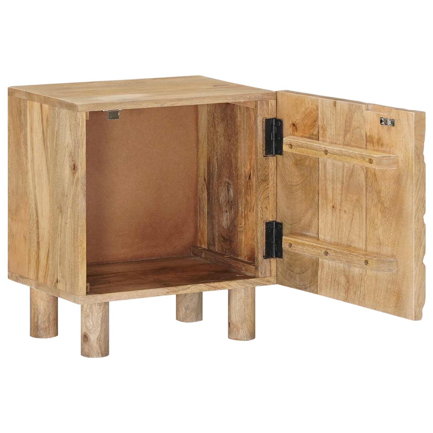 vidaXL Χειροποίητο Κομοδίνο Καφέ Τίκ 40 x 30 x 45 cm