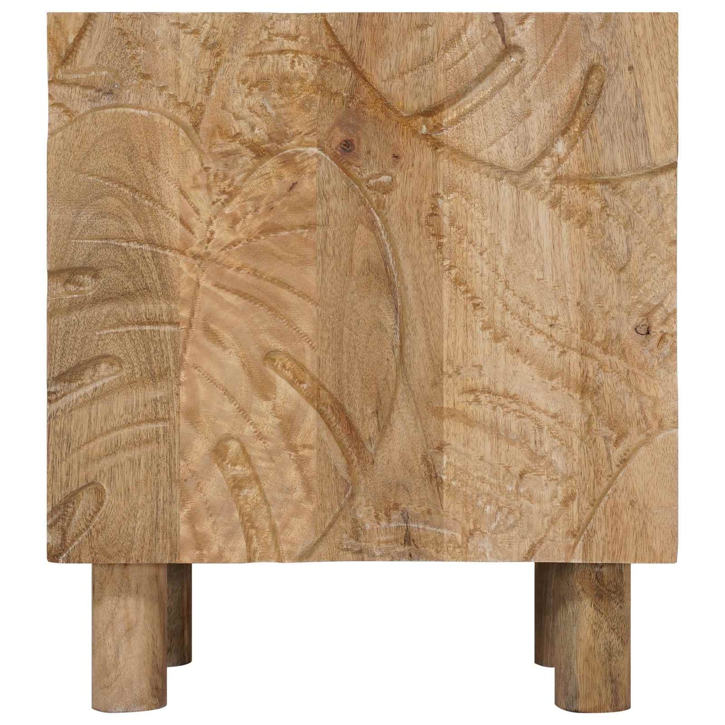 vidaXL Χειροποίητο Κομοδίνο Καφέ Τίκ 40 x 30 x 45 cm
