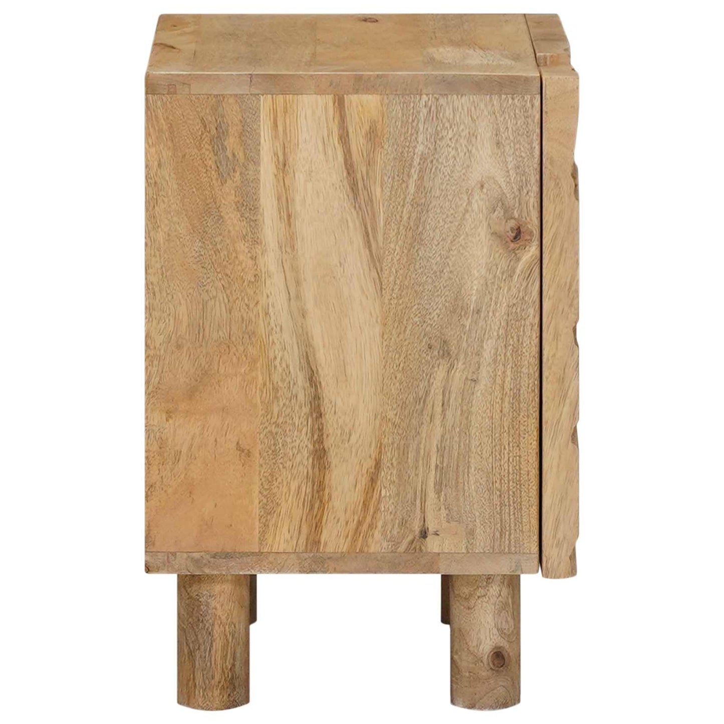 vidaXL Χειροποίητο Κομοδίνο Καφέ Τίκ 40 x 30 x 45 cm