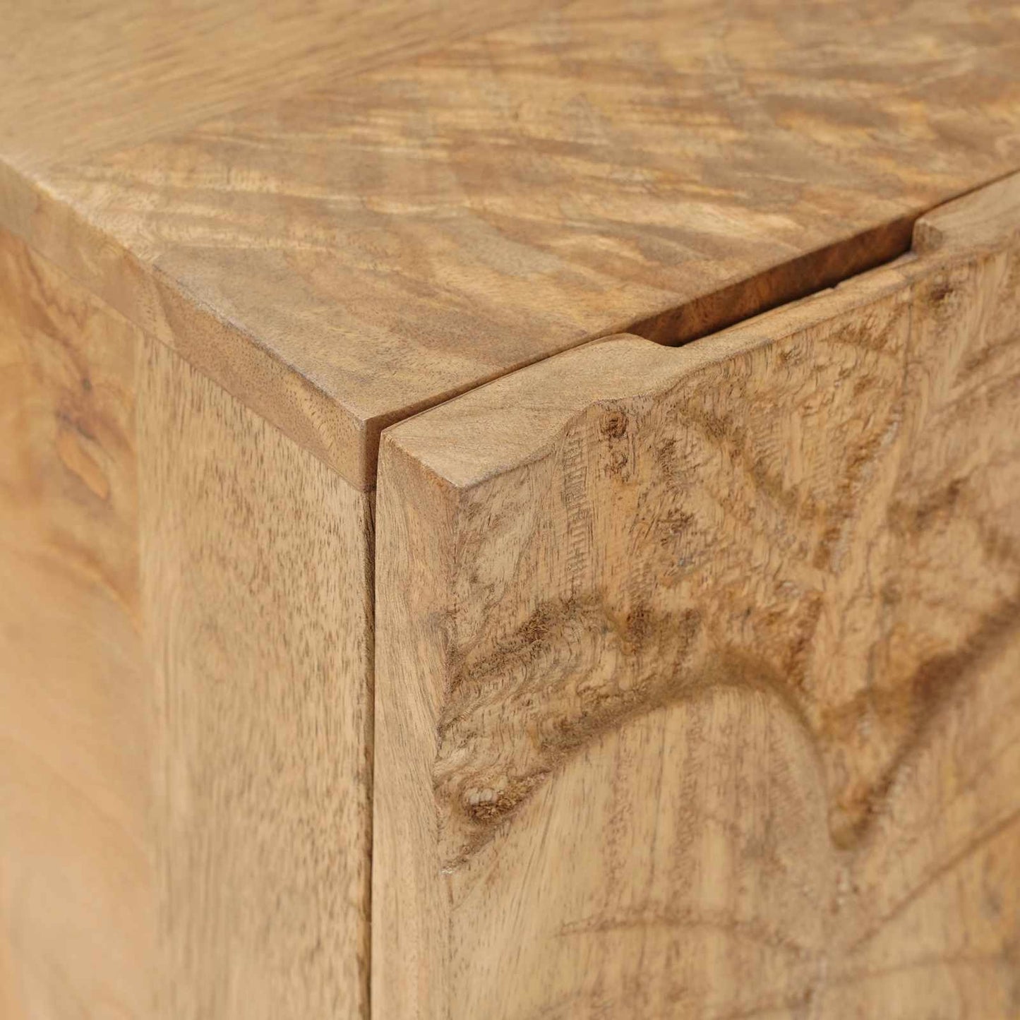 vidaXL Χειροποίητο Κομοδίνο Καφέ Τίκ 40x30x40 εκ Στερεό ξύλο μάνγκο