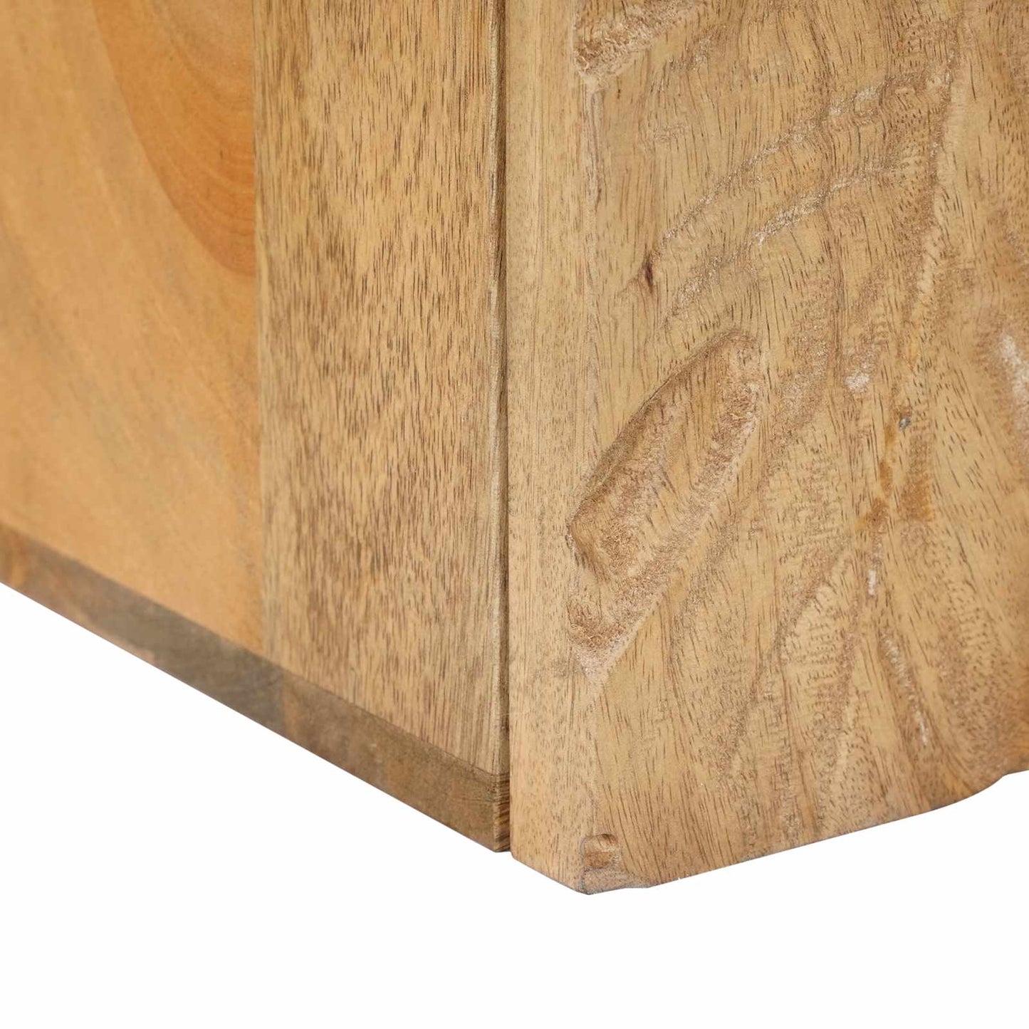 vidaXL Χειροποίητο Κομοδίνο Καφέ Τίκ 40x30x40 εκ Στερεό ξύλο μάνγκο