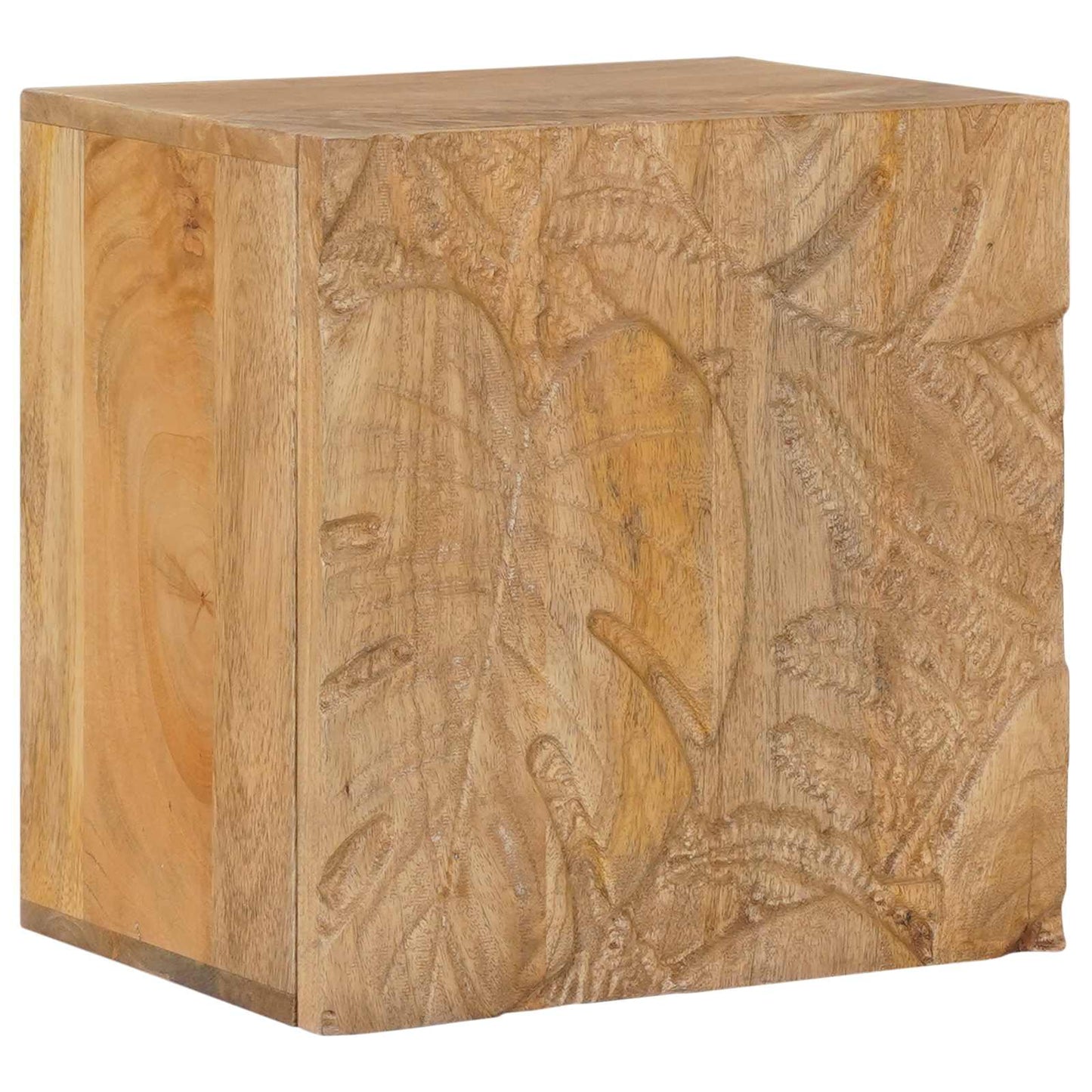vidaXL Χειροποίητο Κομοδίνο Καφέ Τίκ 40x30x40 εκ Στερεό ξύλο μάνγκο