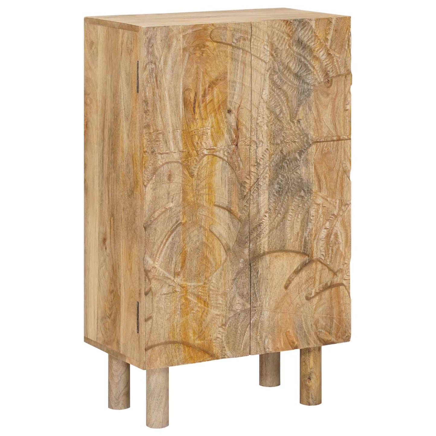 vidaXL Highboard 53 x 30 x 90 εκ Στερεό Ξύλο Μάνγκο και Μηχανικά Ξύλα