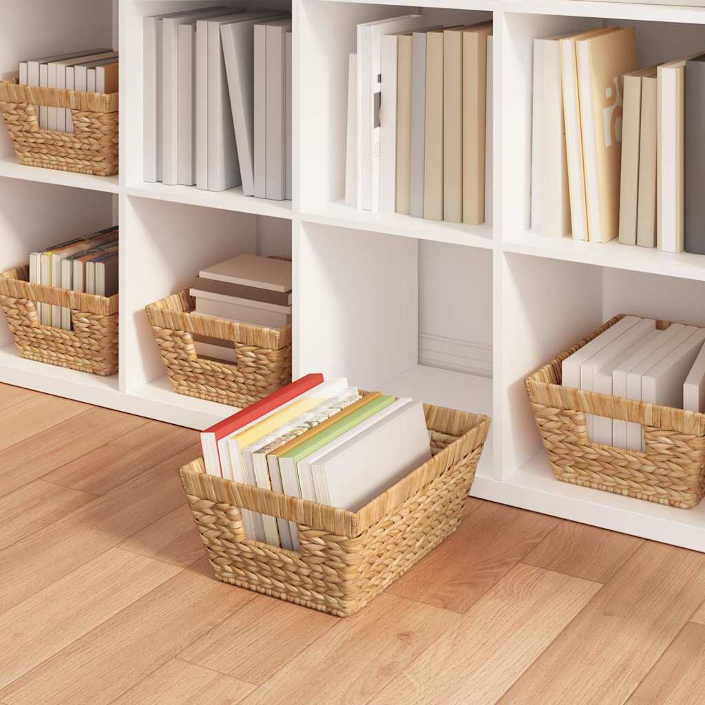 vidaXL Καλάθια Αποθήκευσης 2 pcs Φυσικό 38 x 28 x 15 εκ Υάκινθος νερού