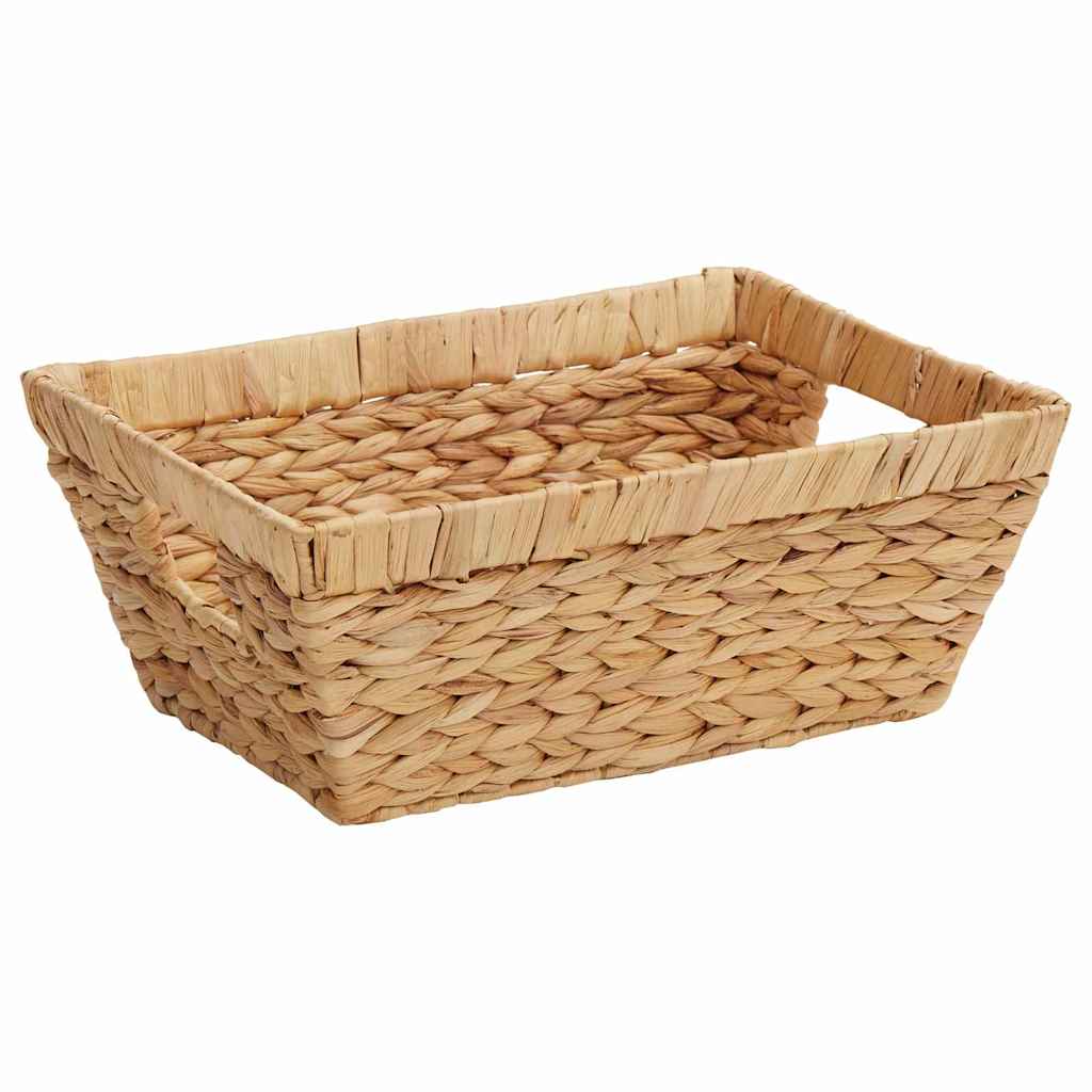 vidaXL Καλάθια Αποθήκευσης 2 pcs Φυσικό 38 x 28 x 15 εκ Υάκινθος νερού