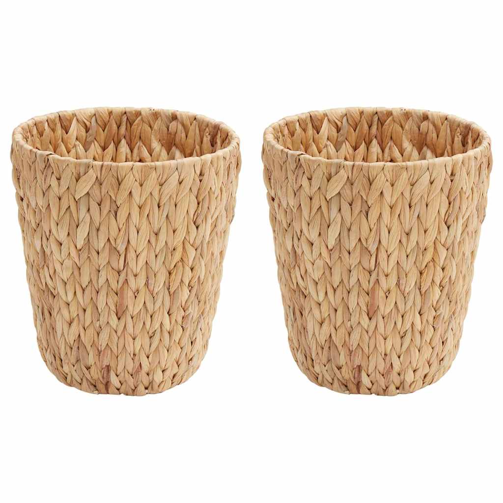 vidaXL Κάδοι Χαρτιών Απορριμμάτων 2 pcs Φυσικό 26 x 26 x 29 εκ.