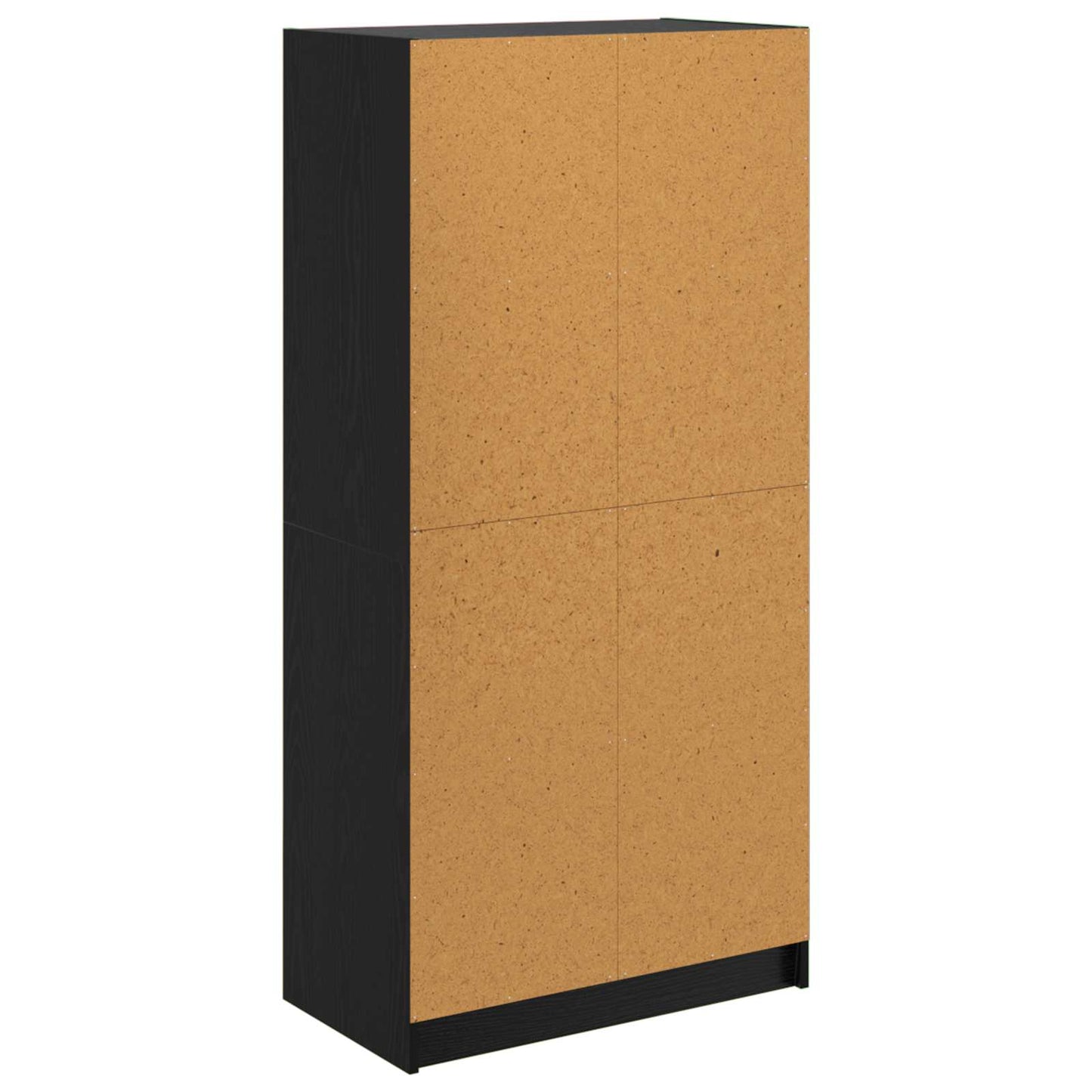 vidaXL Highboard Μαύρη Οξυά 68 x 37 x 142 εκ Επεξεργασμένο ξύλο