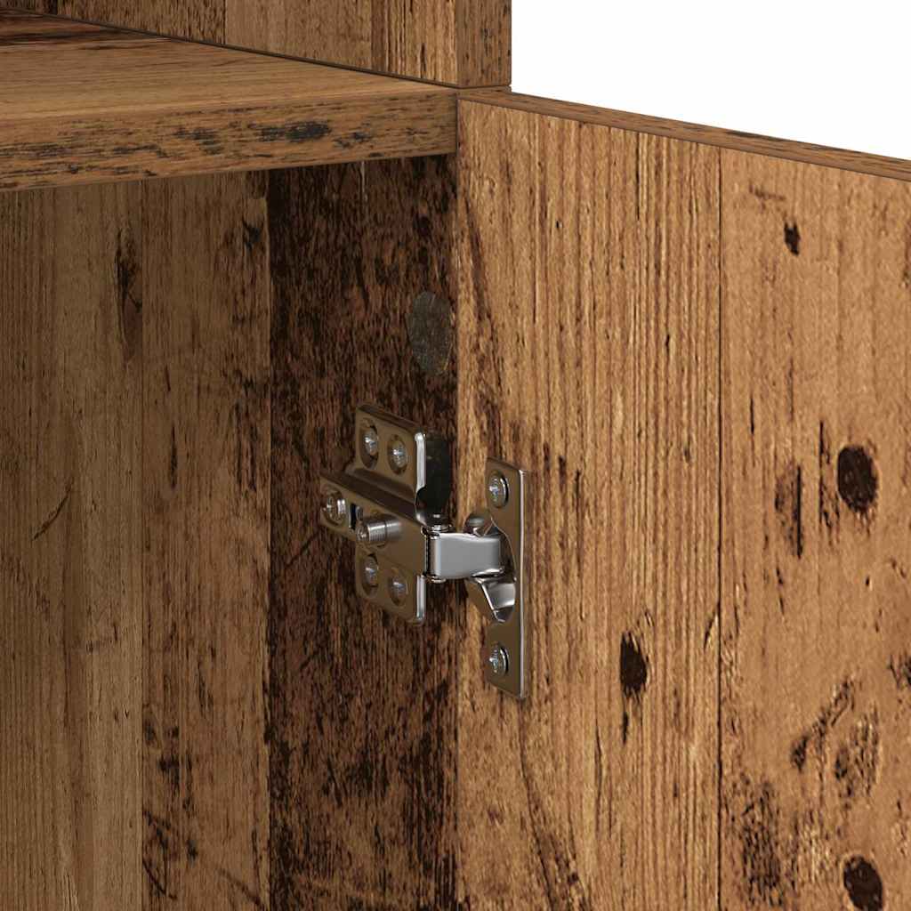 vidaXL Highboard Παλιό Ξύλο 80 x 42,5 x 185 εκ Επεξεργασμένο ξύλο