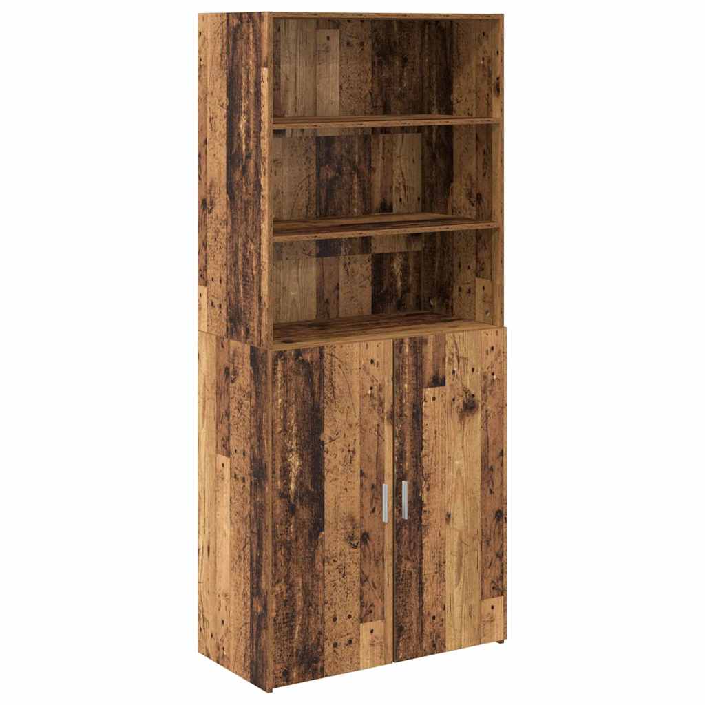 vidaXL Highboard Παλιό Ξύλο 80 x 42,5 x 185 εκ Επεξεργασμένο ξύλο