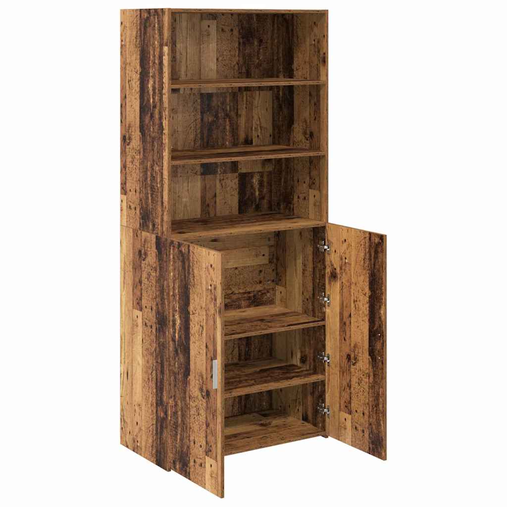 vidaXL Highboard Παλιό Ξύλο 80 x 42,5 x 185 εκ Επεξεργασμένο ξύλο
